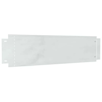 Lawn Edgings 10 pcs Silver 100 x 25 x 0.07 cm Galvanised Steel