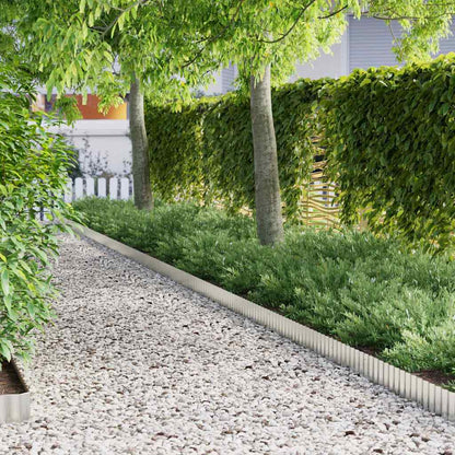 Lawn Edge Silver 1000 x 15 x 0.03 cm Galvanized Steel