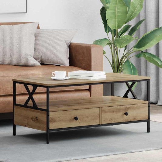 Coffee Table Artisan oak 100 x 51 x 45 cm Engineered wood