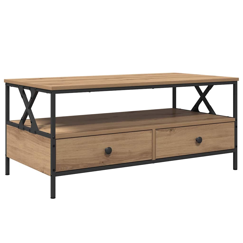 Coffee Table Artisan oak 100 x 51 x 45 cm Engineered wood