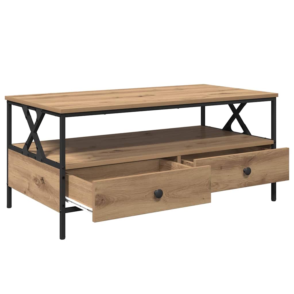 Coffee Table Artisan oak 100 x 51 x 45 cm Engineered wood
