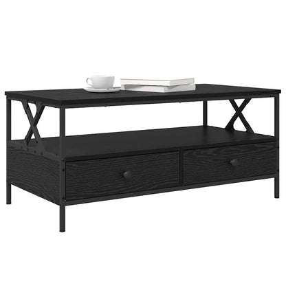 Coffee Table Black oak 100 x 51 x 45 cm Engineered wood