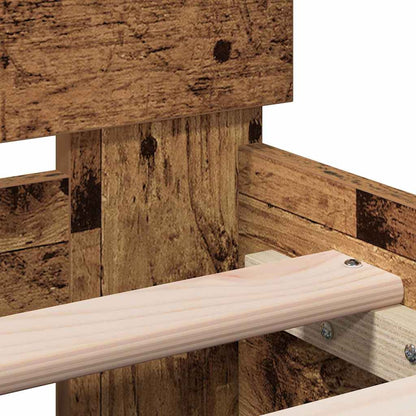 Bed Frame Old Wood 193 x 95 x 88 cm Engineered Wood