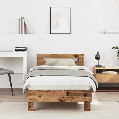 Bed Frame Old Wood 193 x 95 x 88 cm Engineered Wood