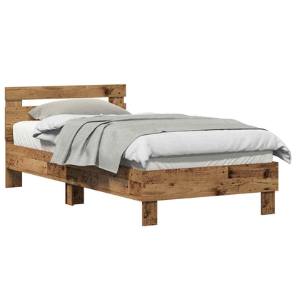 Bed Frame Old Wood 193 x 95 x 88 cm Engineered Wood