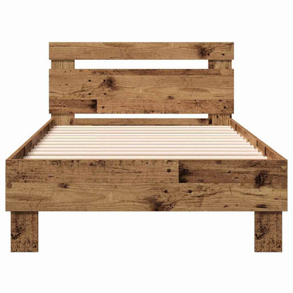 Bed Frame Old Wood 193 x 95 x 88 cm Engineered Wood