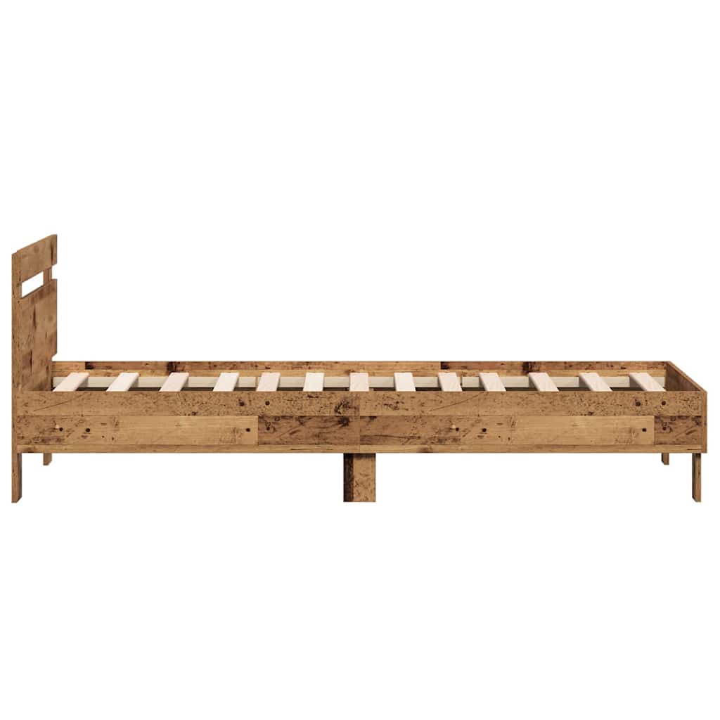 Bed Frame Old Wood 193 x 95 x 88 cm Engineered Wood