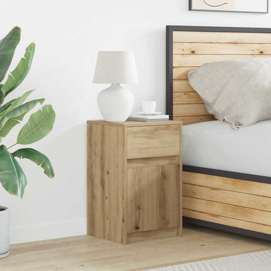 Bedside Cabinet Artisan oak 38 x 34 x 61 cm Particle board