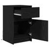 Bedside Cabinet 2 pcs Black oak 38 x 34 x 61 cm Particle board