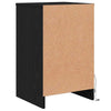 Bedside Cabinet 2 pcs Black oak 38 x 34 x 61 cm Particle board