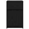 Bedside Cabinet 2 pcs Black oak 38 x 34 x 61 cm Particle board