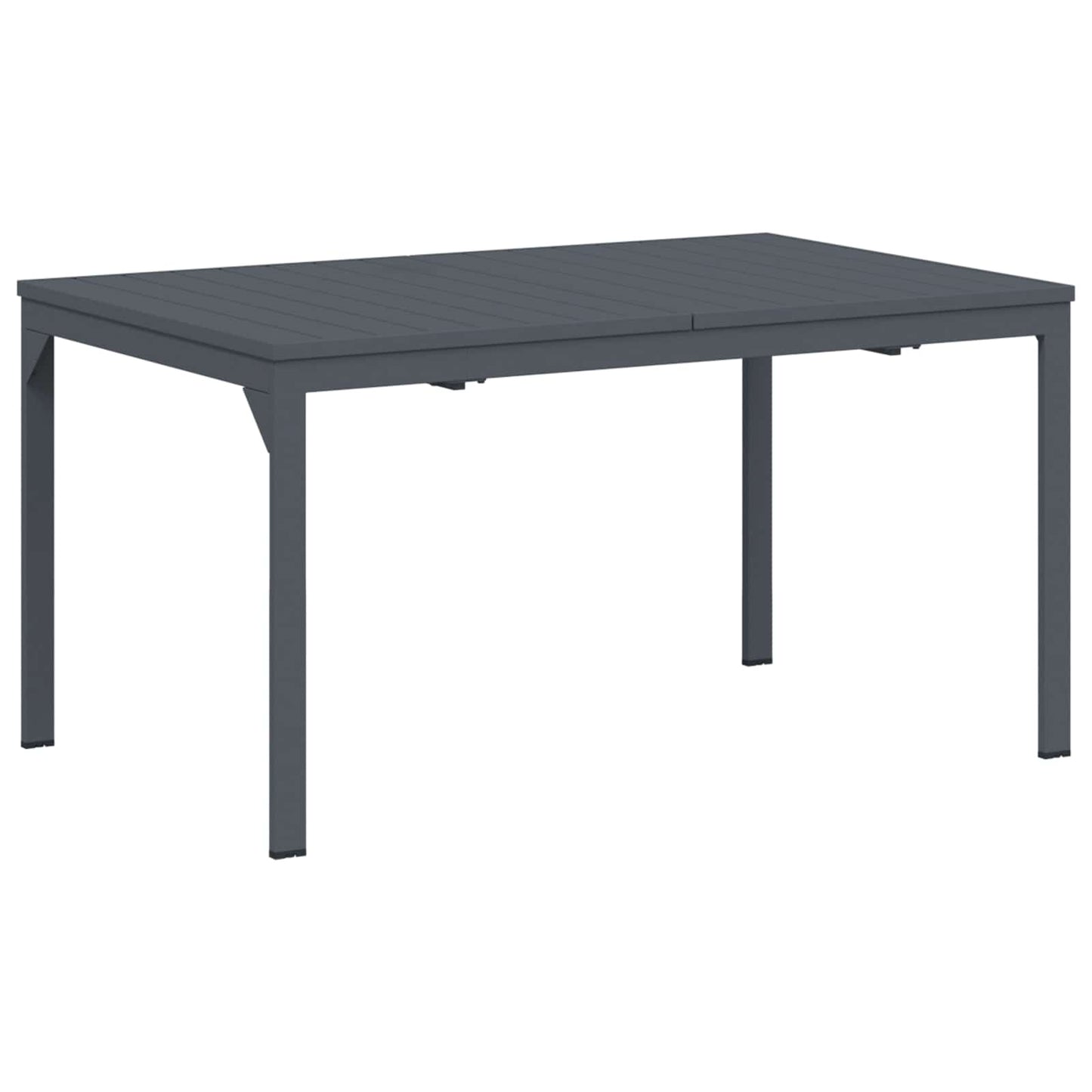 Garden Dining Set Folding 9 pcs Anthracite Steel
