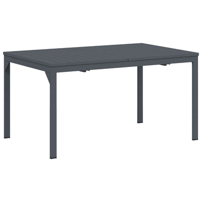 Garden Dining Set 9 pcs Anthracite Steel