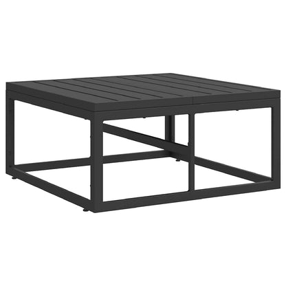 Garden Sofa Set 4 pcs Black Metal