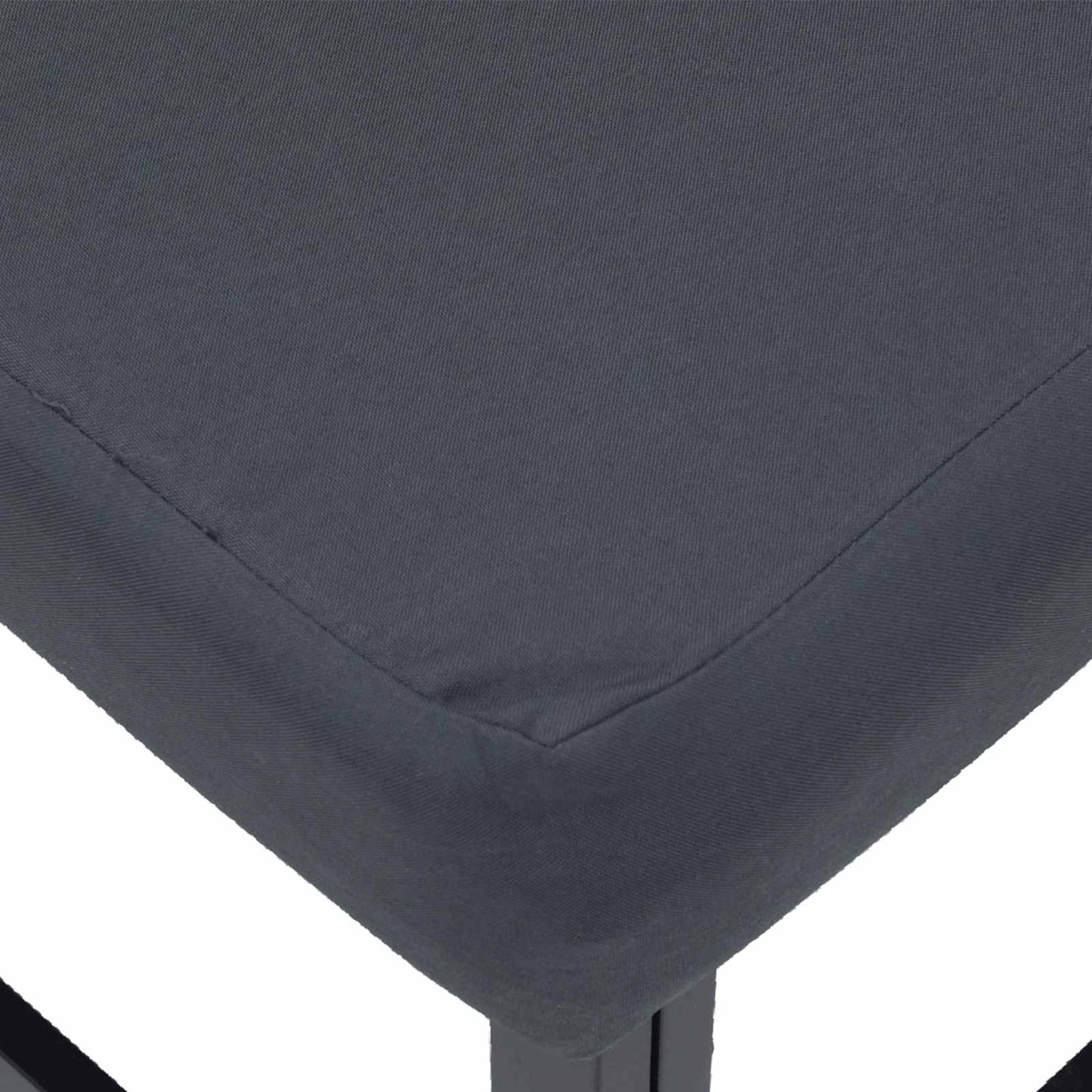 Garden Sofa Set with Cushion 10 pcs Black Aluminium