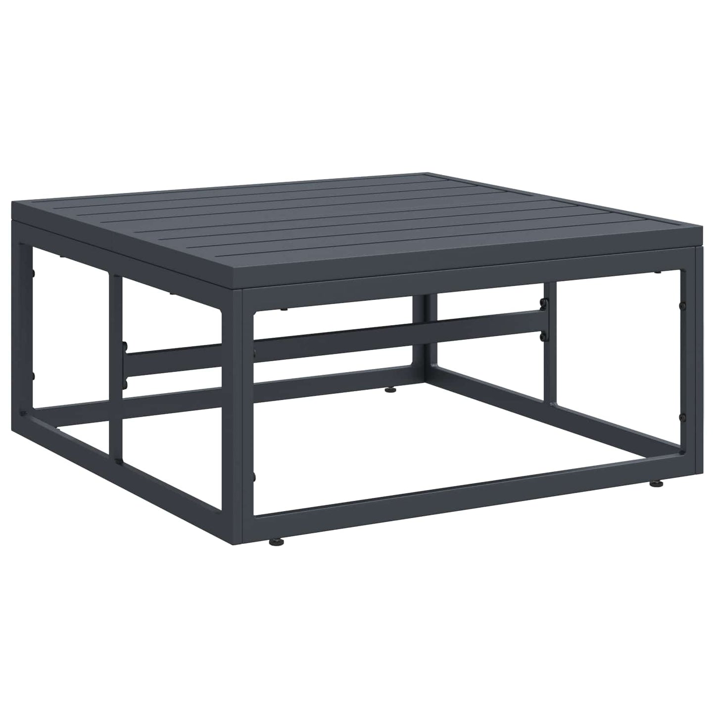 Garden Sofa Set with Cushion 8 pcs Black Steel