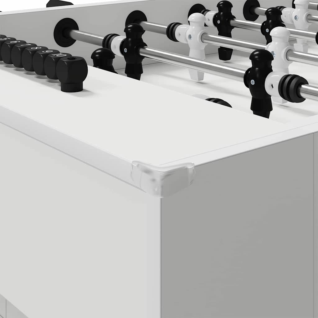 Foosball Table White 146.5 x 74 x 85 cm Engineered Wood