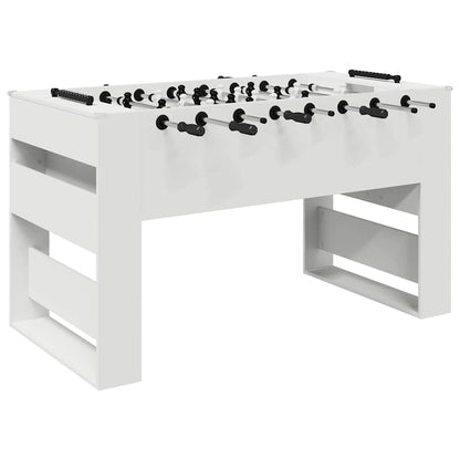 Foosball Table White 146.5 x 74 x 85 cm Engineered Wood