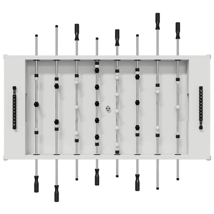 Foosball Table White 146.5 x 74 x 85 cm Engineered Wood