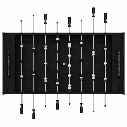 Foosball Table Black Oak 146.5 x 74 x 85 cm Engineered Wood