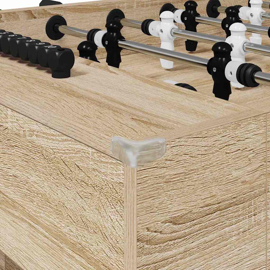 Foosball Table Sonoma Oak 146.5 x 74 x 85 cm Engineered Wood