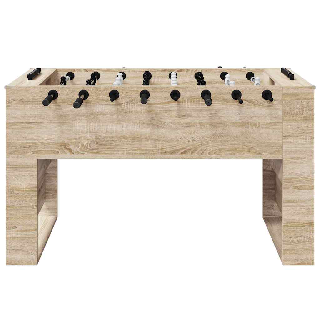 Foosball Table Sonoma Oak 146.5 x 74 x 85 cm Engineered Wood