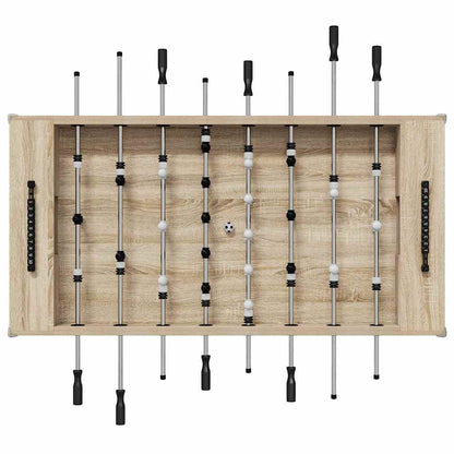 Foosball Table Sonoma Oak 146.5 x 74 x 85 cm Engineered Wood
