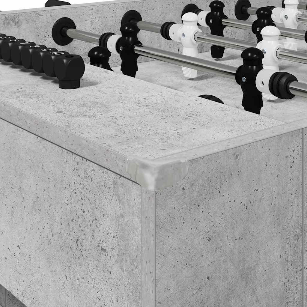 Foosball Table Concrete Grey 146.5 x 74 x 85 cm Engineered Wood
