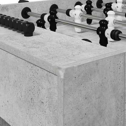 Foosball Table Concrete Grey 146.5 x 74 x 85 cm Engineered Wood