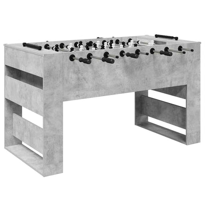 Foosball Table Concrete Grey 146.5 x 74 x 85 cm Engineered Wood