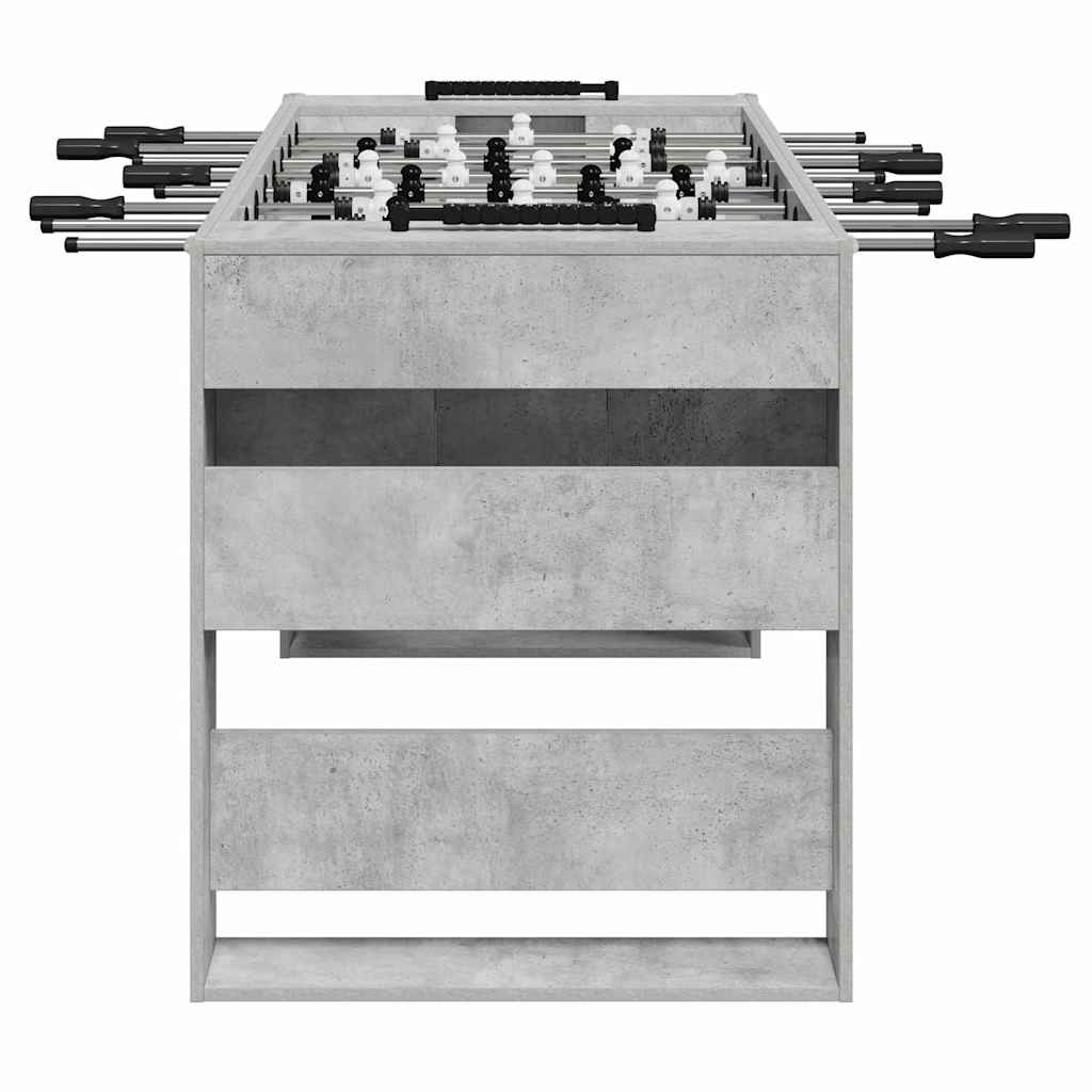 Foosball Table Concrete Grey 146.5 x 74 x 85 cm Engineered Wood