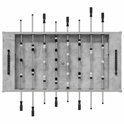 Foosball Table Concrete Grey 146.5 x 74 x 85 cm Engineered Wood