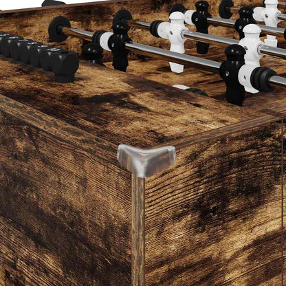 Foosball Table Smoked Oak 146.5 x 74 x 85 cm Engineered Wood