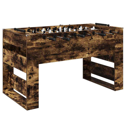 Foosball Table Smoked Oak 146.5 x 74 x 85 cm Engineered Wood