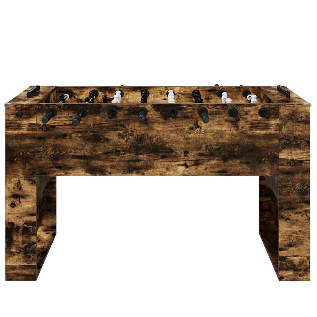 Foosball Table Smoked Oak 146.5 x 74 x 85 cm Engineered Wood