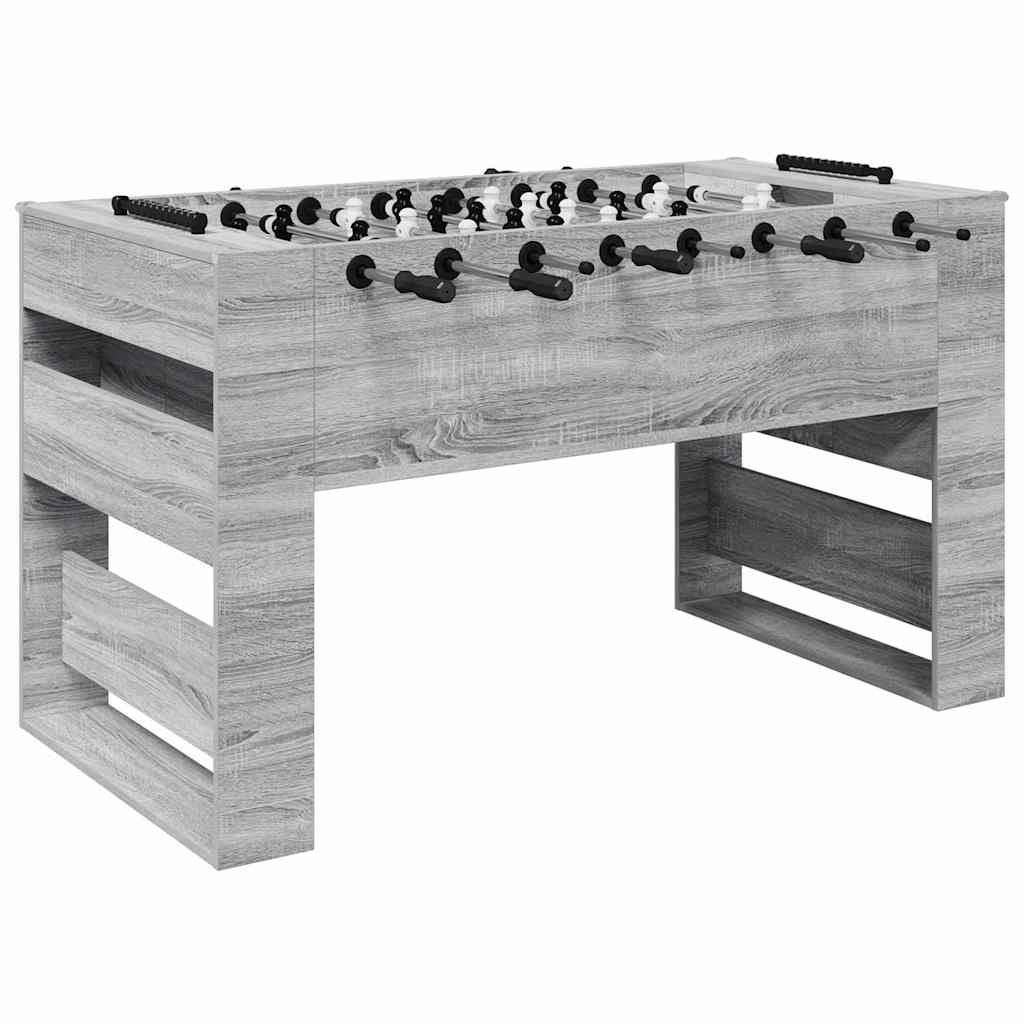 Foosball Table Grey Sonoma 146.5 x 74 x 85 cm Engineered Wood