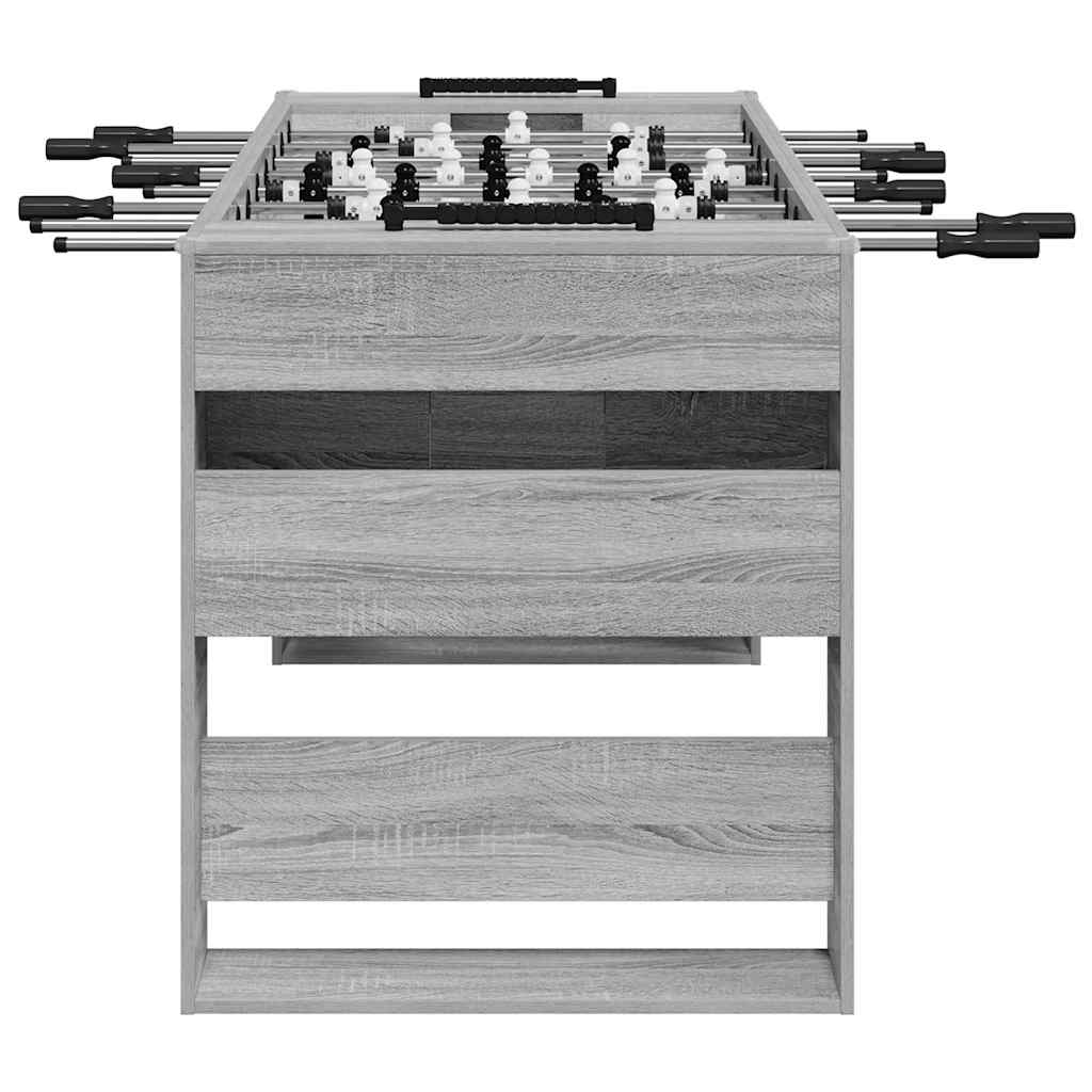 Foosball Table Grey Sonoma 146.5 x 74 x 85 cm Engineered Wood