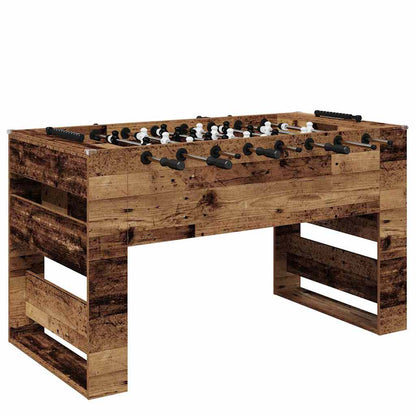 Foosball Table Old Wood 146.5 x 74 x 85 cm Engineered Wood