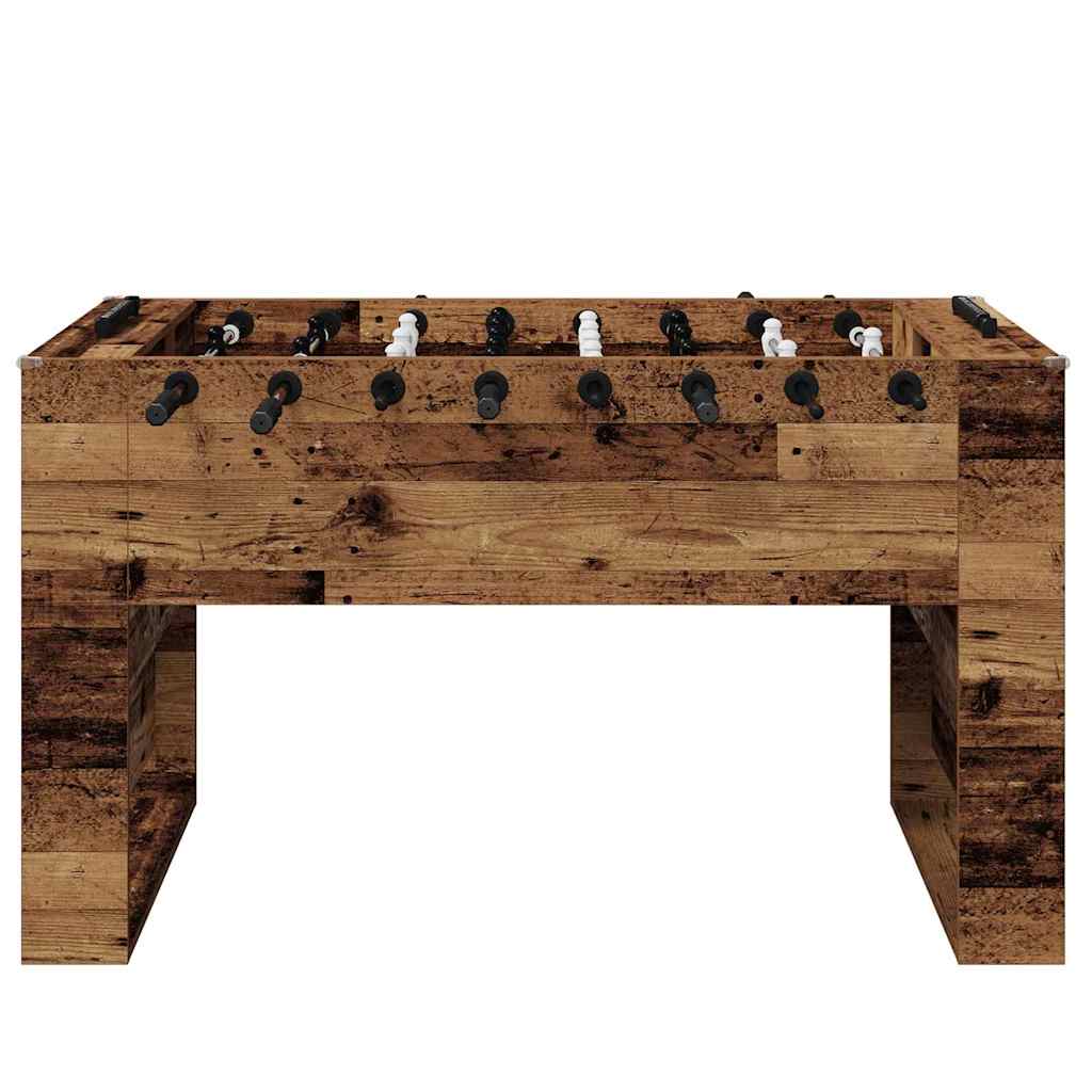 Foosball Table Old Wood 146.5 x 74 x 85 cm Engineered Wood