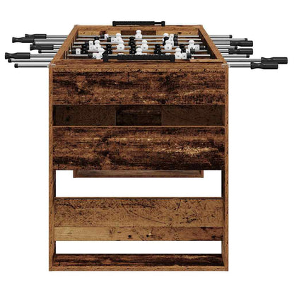 Foosball Table Old Wood 146.5 x 74 x 85 cm Engineered Wood