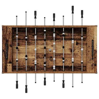 Foosball Table Old Wood 146.5 x 74 x 85 cm Engineered Wood