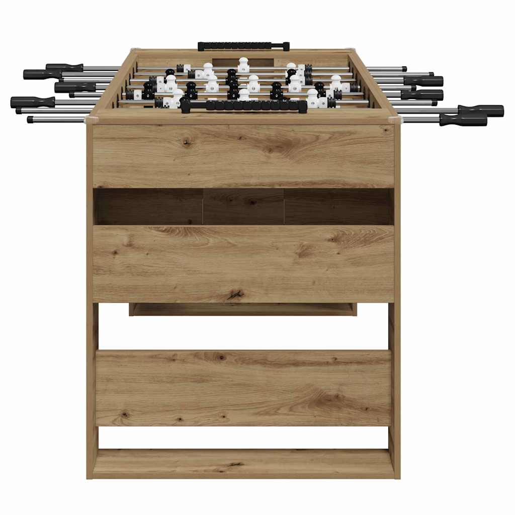 Foosball Table Artisan Oak 146.5 x 74 x 85 cm Engineered Wood