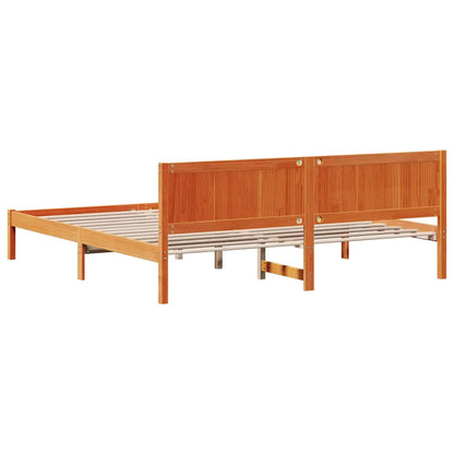 Bed Frame Brown 180 x 200 cm Solid Pine wood