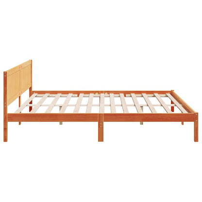 Bed Frame Brown 180 x 200 cm Solid Pine wood