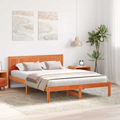 Bed Frame Brown 160 x 200 cm Solid Pine wood