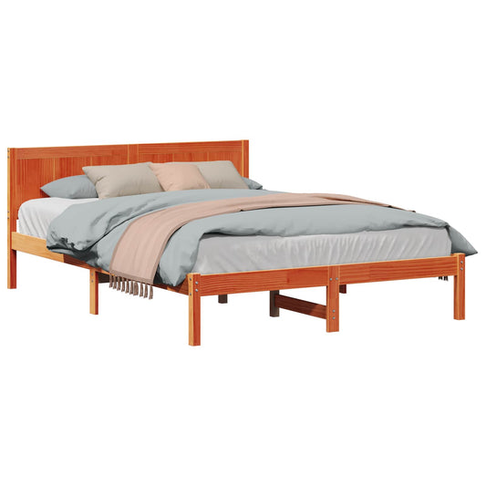 Bed Frame Brown 160 x 200 cm Solid Pine wood