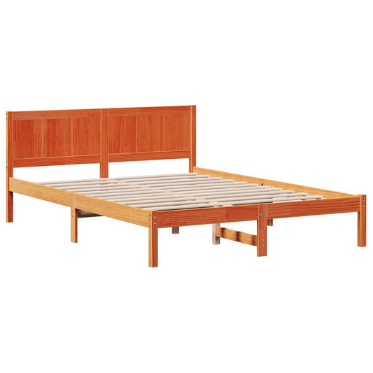 Bed Frame Brown 160 x 200 cm Solid Pine wood