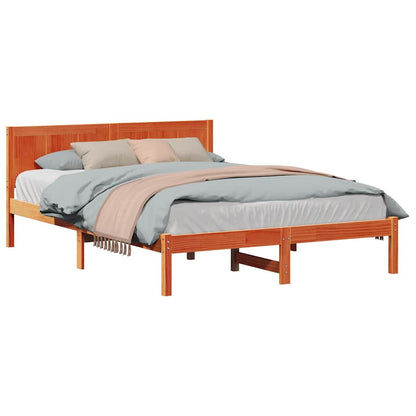 Bed Frame Brown 160 x 200 cm Solid Pine wood
