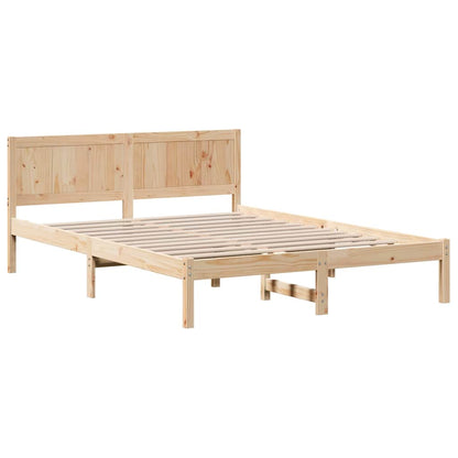 Bed Frame Brown 150 x 200 cm Solid Pine wood