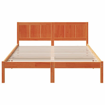 Bed Frame Brown 150 x 200 cm Solid Pine wood